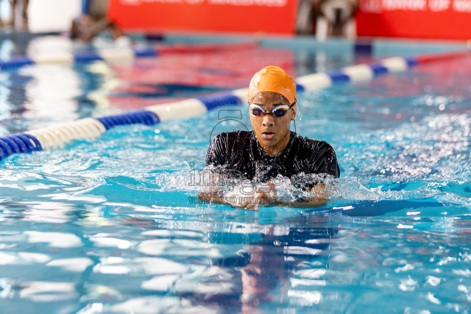 Day 3 of National Swimming Competition 2024 held in Hulhumale', Maldives on Sunday, 15th December 2024. Photos: Hassan Simah / images.mv