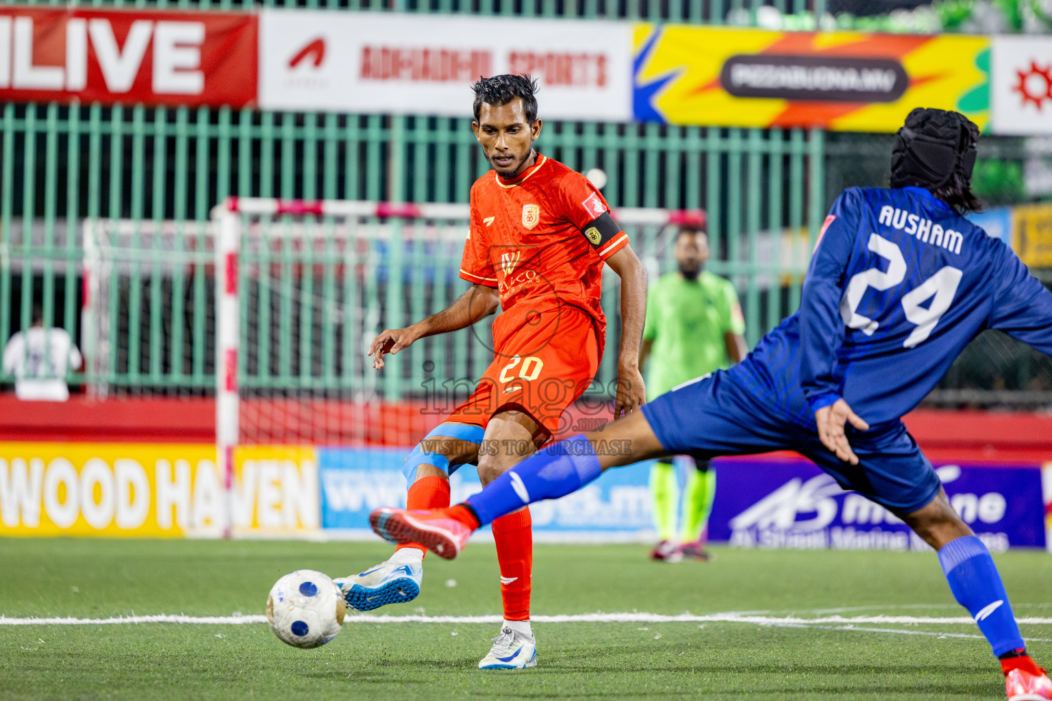 GA Villingili vs GA Dhevvadhoo in Zone round Day 28 of Golden Futsal Challenge 2025 was held on Saturday , 1st February 2025, in Hulhumale', Maldives. Photos: Nausham Waheed / images.mv