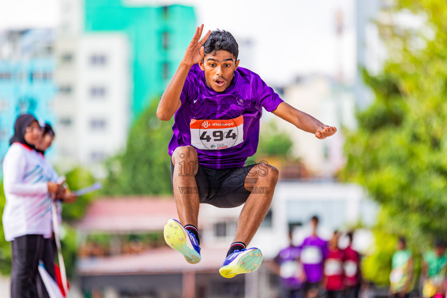 Day 3 of Inter-school Athletics Championship 2025 held in Ekuveni Synthetic Track, Male', Maldives on Wednesday, 08th October 2025. Photos by: Areef Adam  / Images.mv