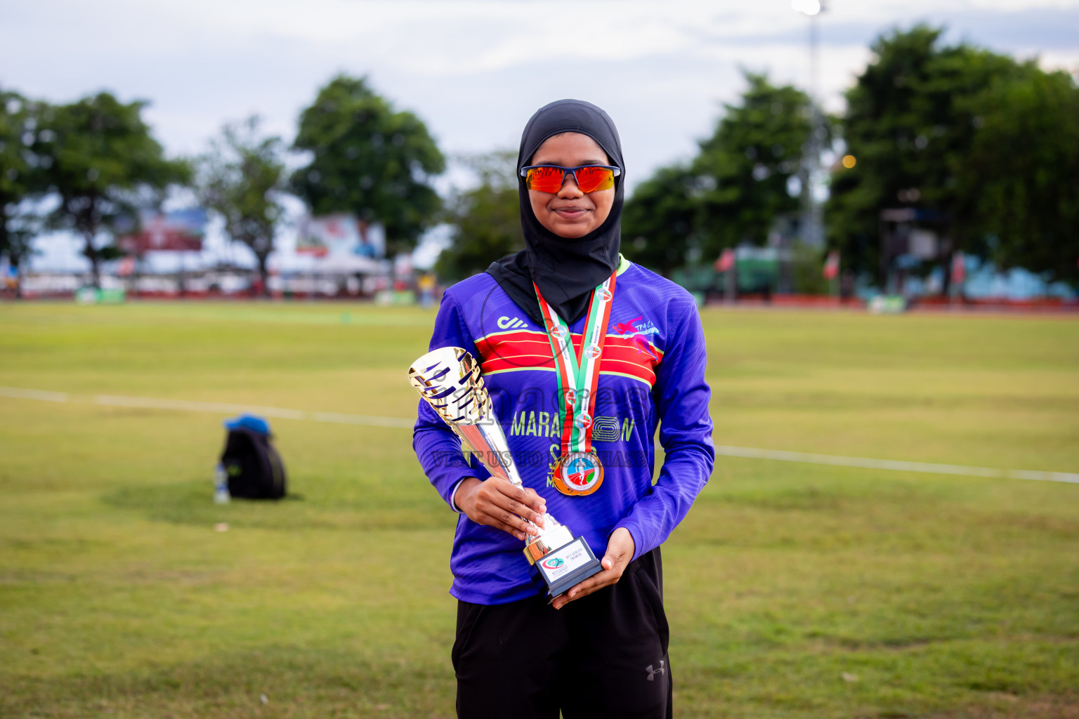 Day 3 of 12th Milo Association Championships was held in Ekuveni Track at Male', Maldives on Saturday, 26th April 2025. Photos: Nausham Waheed / images.mv