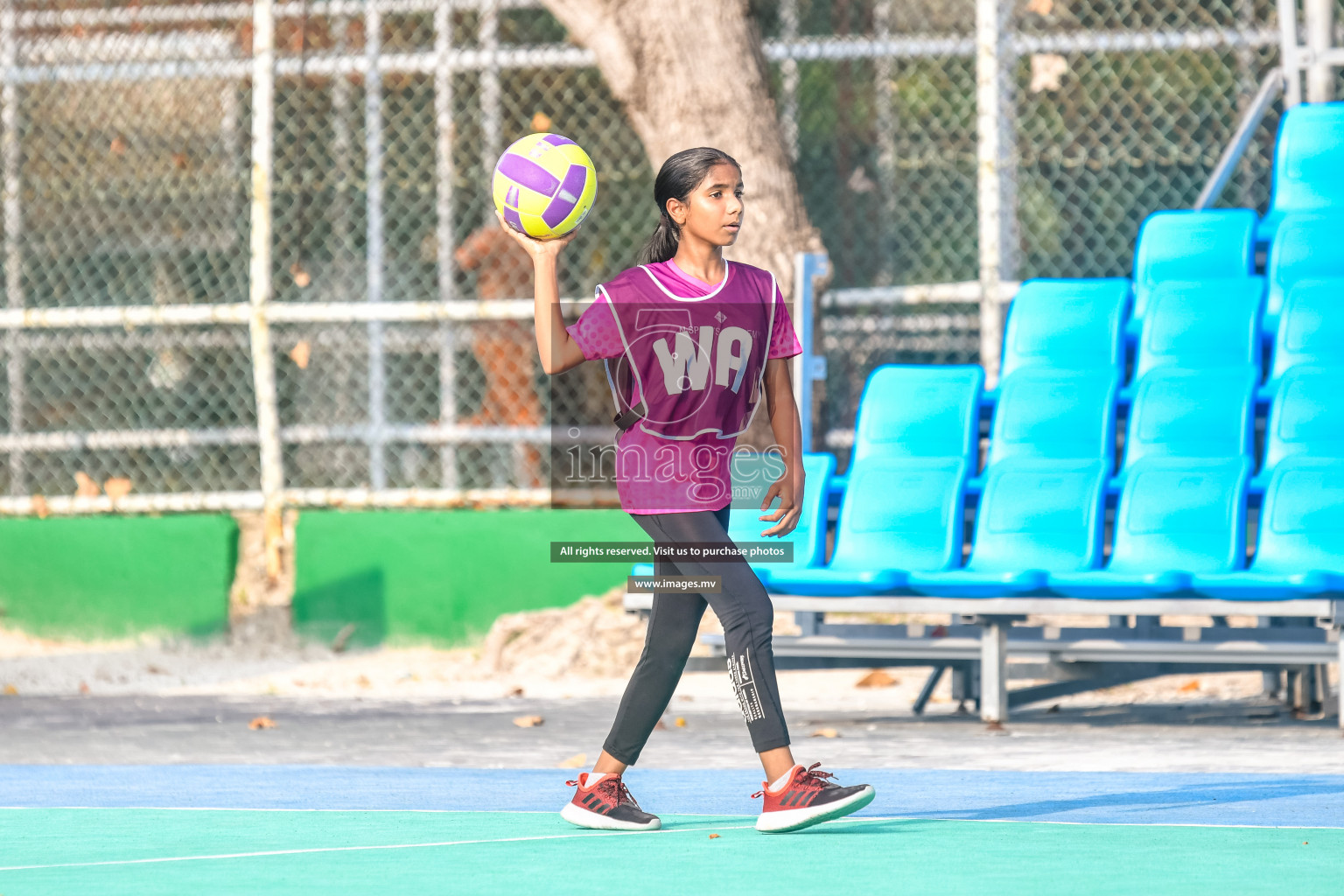 Day 9 of Junior Netball Championship 2022 held in Male', Maldives. Photos by Nausham Waheed