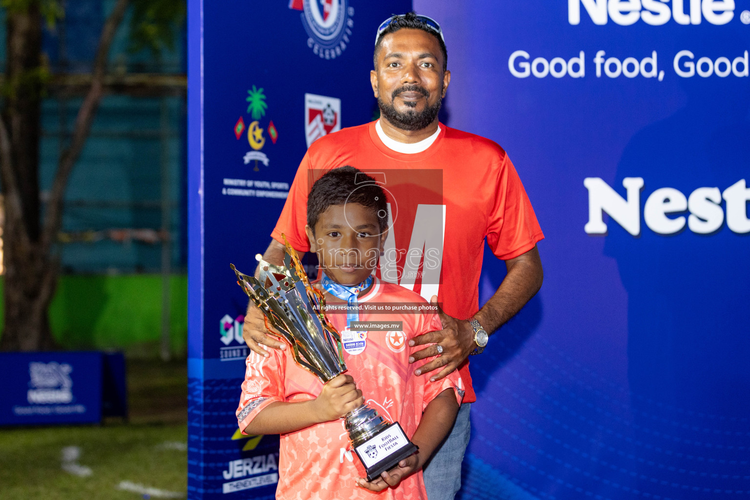 Day 4 of Nestle Kids Football Fiesta, held in Henveyru Football Stadium, Male', Maldives on Saturday, 14th October 2023 Photos: Nausham Waheed  / images.mv