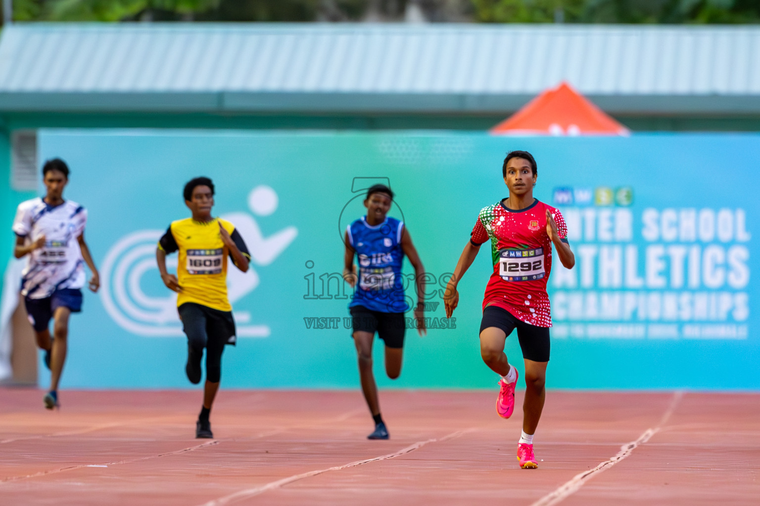 Day 2 of MWSC Interschool Athletics Championships 2024 held in Hulhumale Running Track, Hulhumale, Maldives on Sunday, 10th November 2024. Photos by: Ismail Thoriq / Images.mv