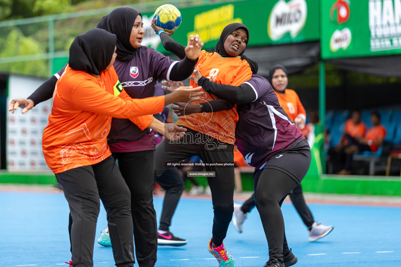 Day 5 of 7th Inter-Office/Company Handball Tournament 2023, held in Handball ground, Male', Maldives on Tuesday, 19th September 2023 Photos: Nausham Waheed/ Images.mv