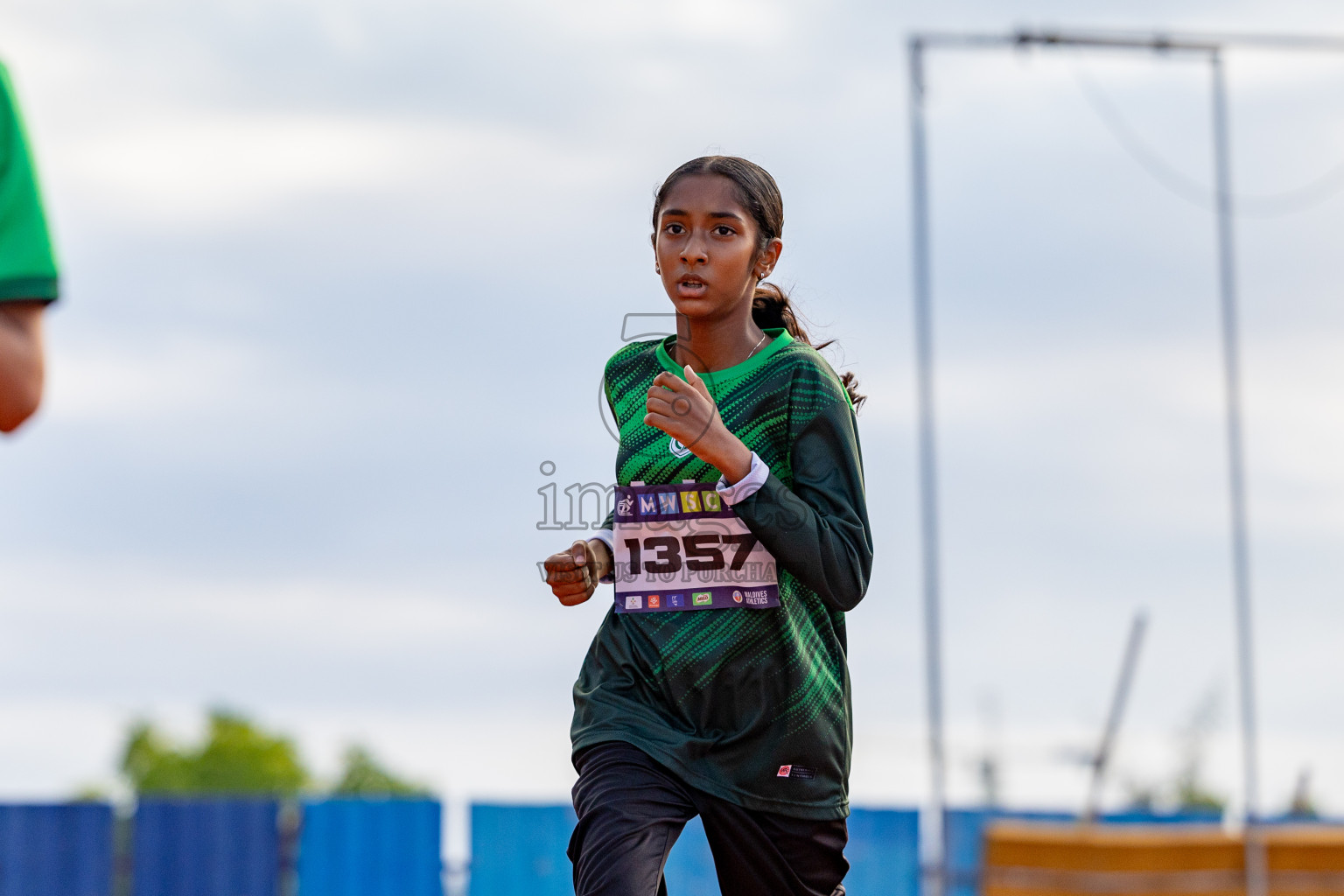 Day 2 of MWSC Interschool Athletics Championships 2024 held in Hulhumale Running Track, Hulhumale, Maldives on Sunday, 10th November 2024. 
Photos by: Hassan Simah / Images.mv