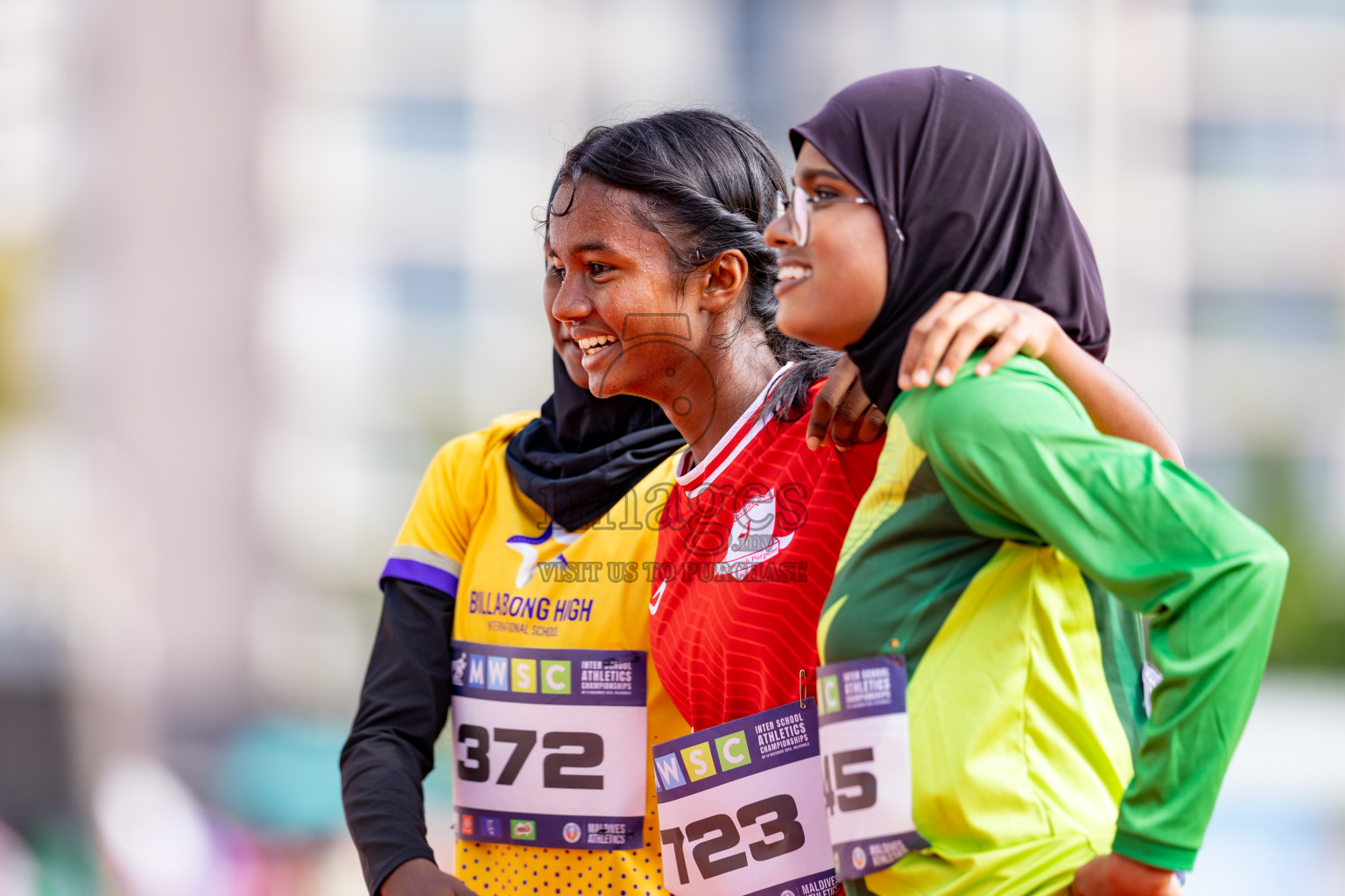 Day 3 of MWSC Interschool Athletics Championships 2024 held in Hulhumale Running Track, Hulhumale, Maldives on Monday, 11th November 2024. 
Photos by: Hassan Simah / Images.mv