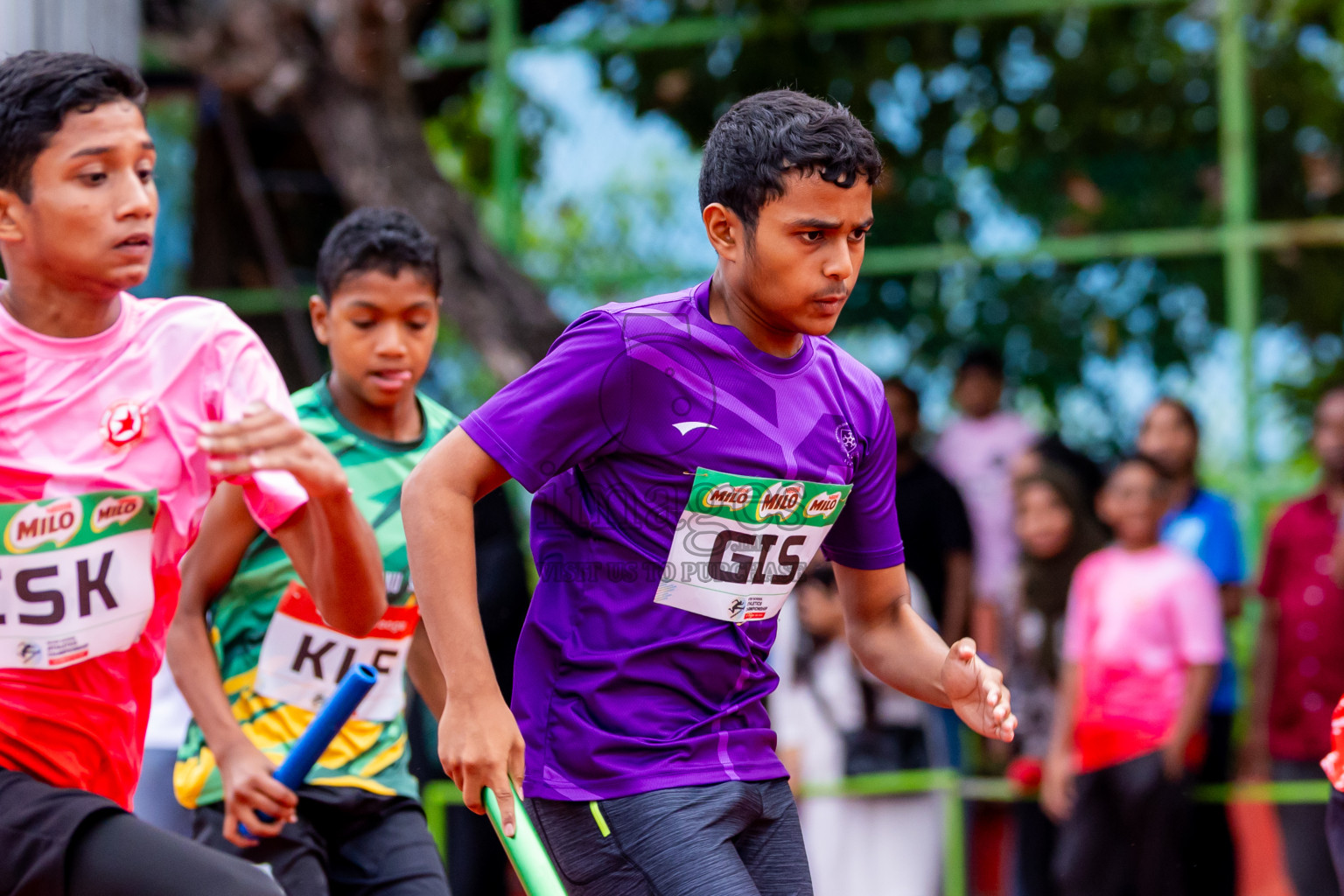Day 6 of Inter-school Athletics Championship 2025 held in Ekuveni Synthetic Track, Male', Maldives on Sunday, 12th October 2025. Photos by: Nausham Waheed / Images.mv