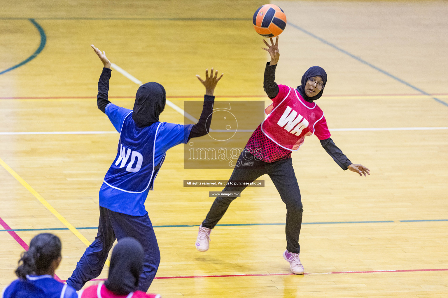 Day6 of 24th Interschool Netball Tournament 2023 was held in Social Center, Male', Maldives on 1st November 2023. Photos: Nausham Waheed / images.mv