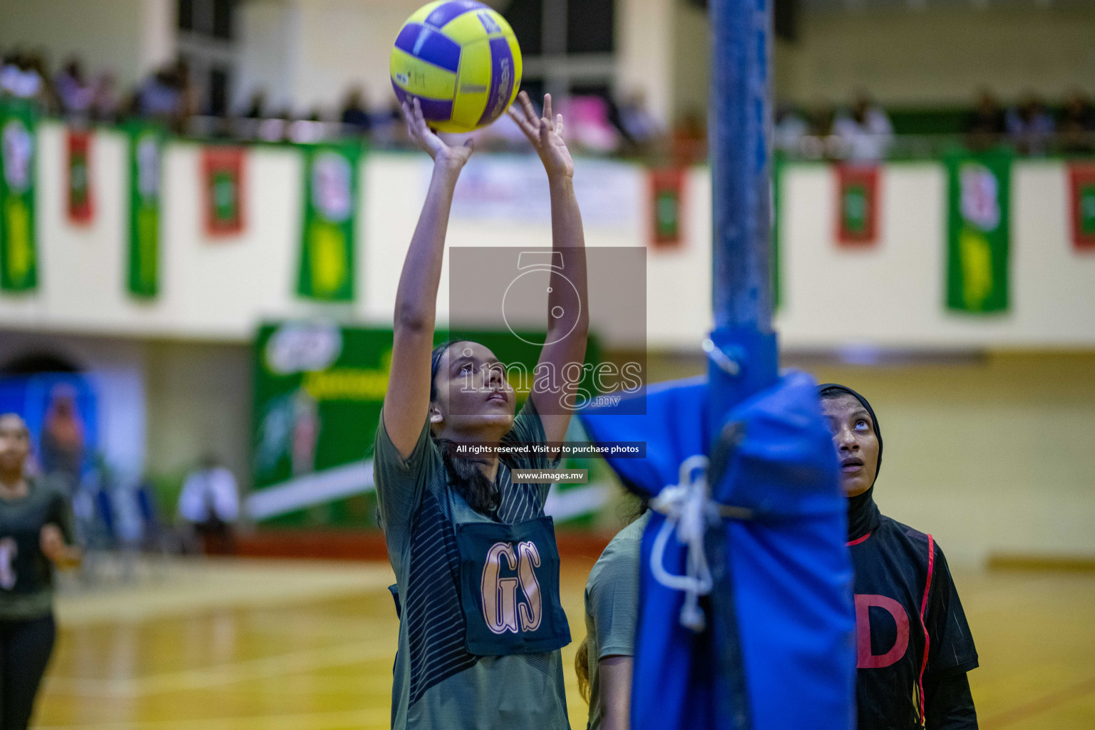 Kulhudhuffushi Youth & R.C vs Club Green Streets in the Finals of Milo National Netball Tournament 2021 (Women's) held on 5th December 2021 in Male', Maldives Photos: Ismail Thoriq / images.mv