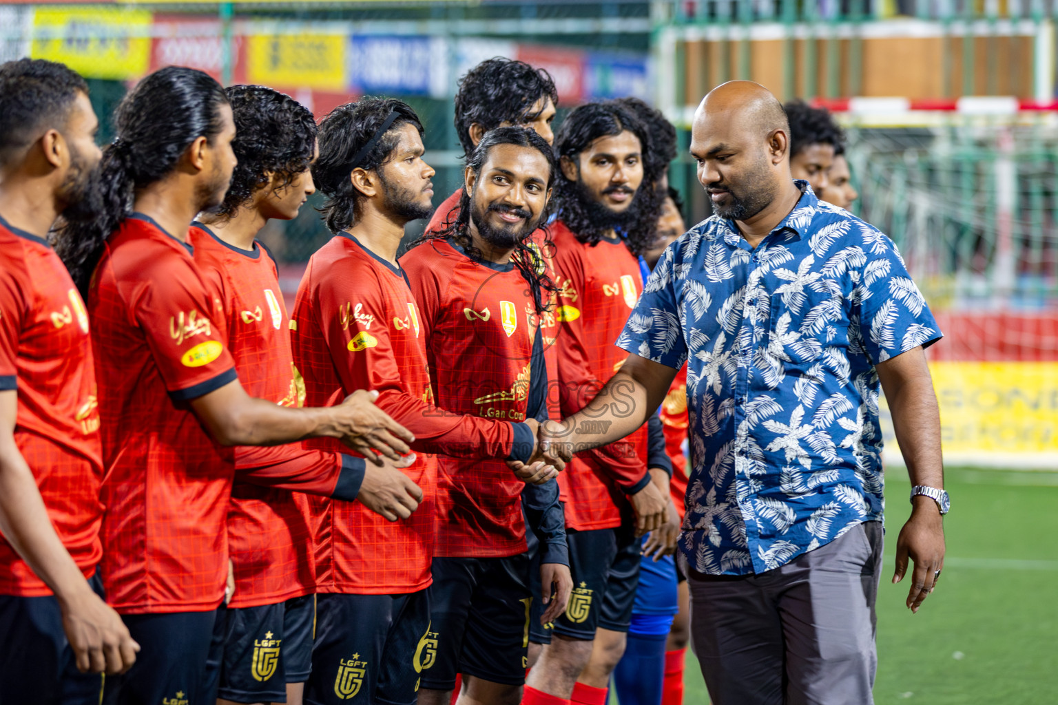 L. Gan VS Th. Omadhoo on Day 35 of Golden Futsal Challenge 2024 was held on Tuesday, 20th February 2024, in Hulhumale', Maldives 
Photos: Hassan Simah, / images.mv