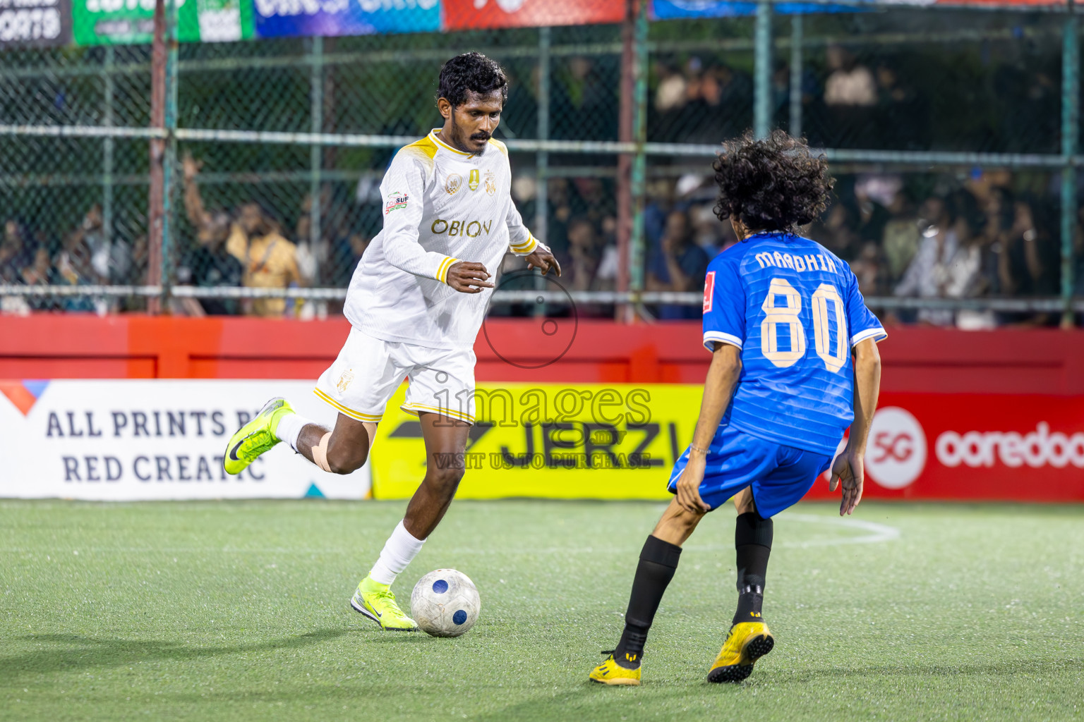 B Eydhafushi vs Lh Kurendhoo in Zone Round on Day 31 of Golden Futsal Challenge 2025 was held on Tuesday, 4th February 2025, in Hulhumale', Maldives.
Photos: Ismail Thoriq / images.mv