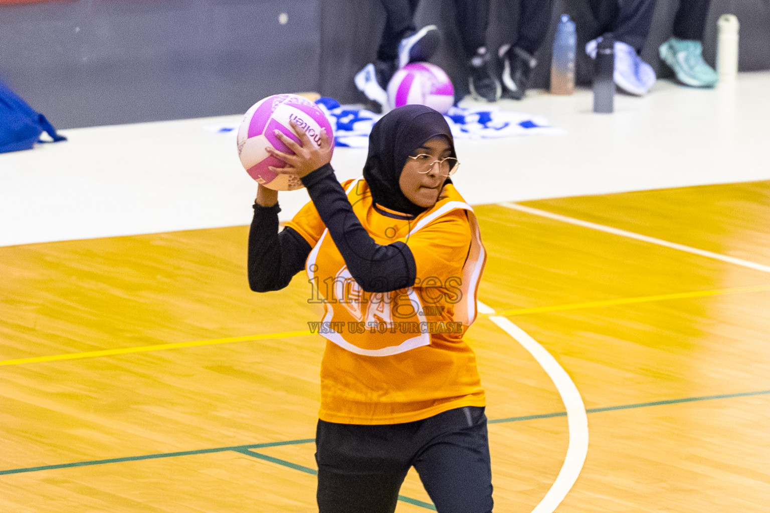 Day 8 of 24th Milo Netball Association Championship was held in Social Center at Male', Maldives on Monday, 8th September 2025. Photos: Mohamed Mahfooz Moosa / images.mv