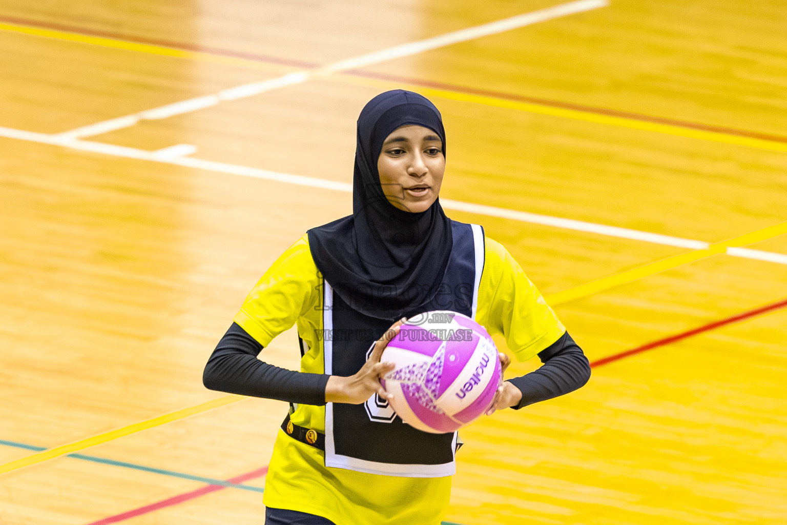 S.C. Shining Star vs KYRC in the Semi-finals of 24th Milo Netball Association Championship was held in Social Center at Male', Maldives on Wednesday, 10th September 2025. Photos: Mohamed Mahfooz Moosa / images.mv