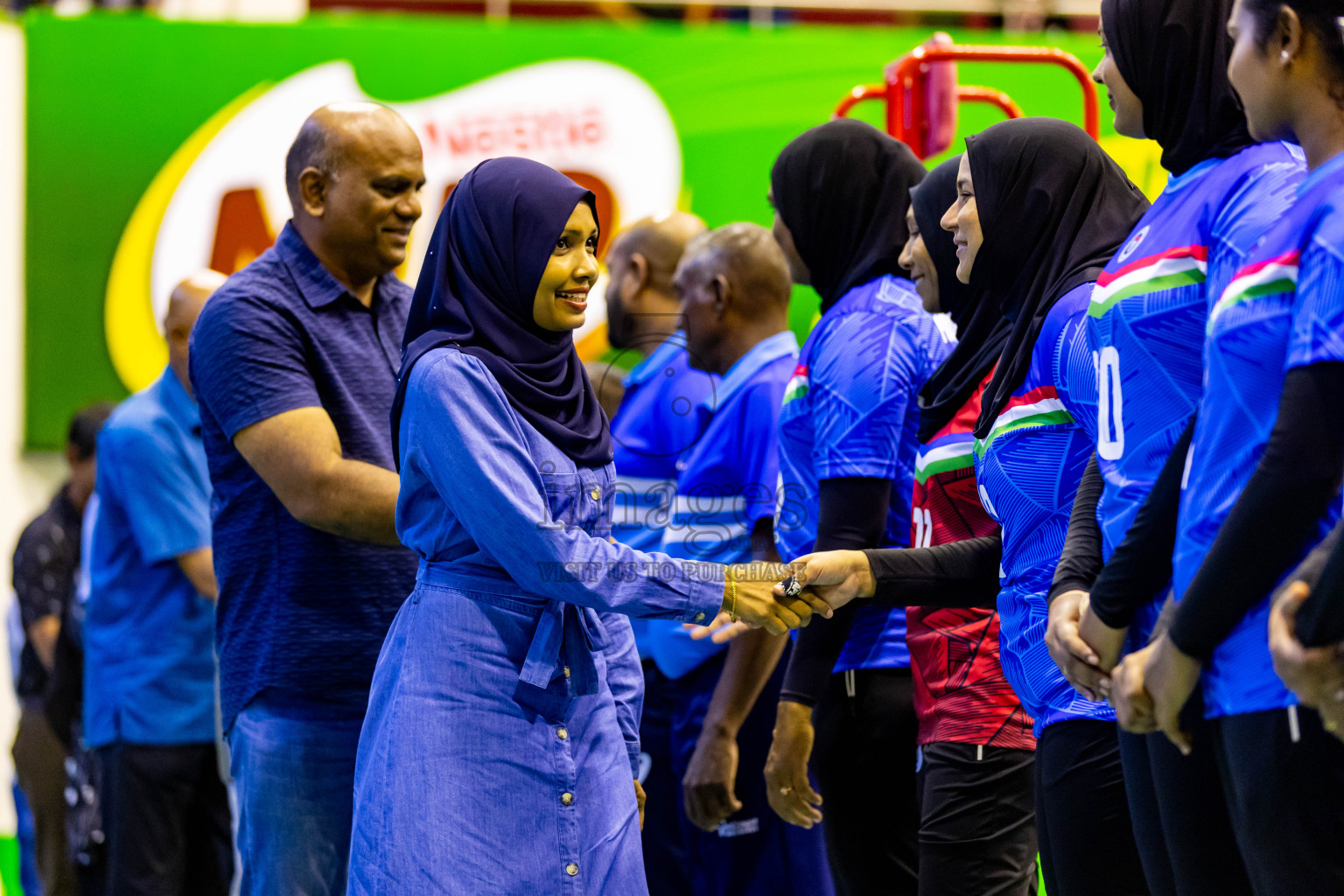 Day 1 of Women's Division of Milo VAM Cup 2024 held in Male', Maldives on Tuesday, 8th July 2024 at Social Center Indoor Hall Photos By: Nausham Waheed / images.mv