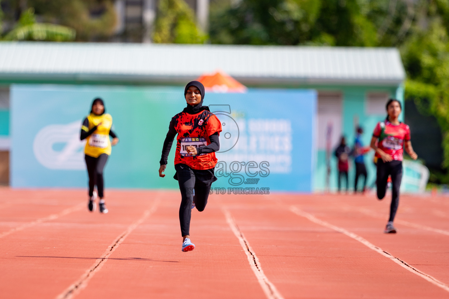 Day 3 of MWSC Interschool Athletics Championships 2024 held in Hulhumale Running Track, Hulhumale, Maldives on Monday, 11th November 2024. 
Photos by: Hassan Simah / Images.mv