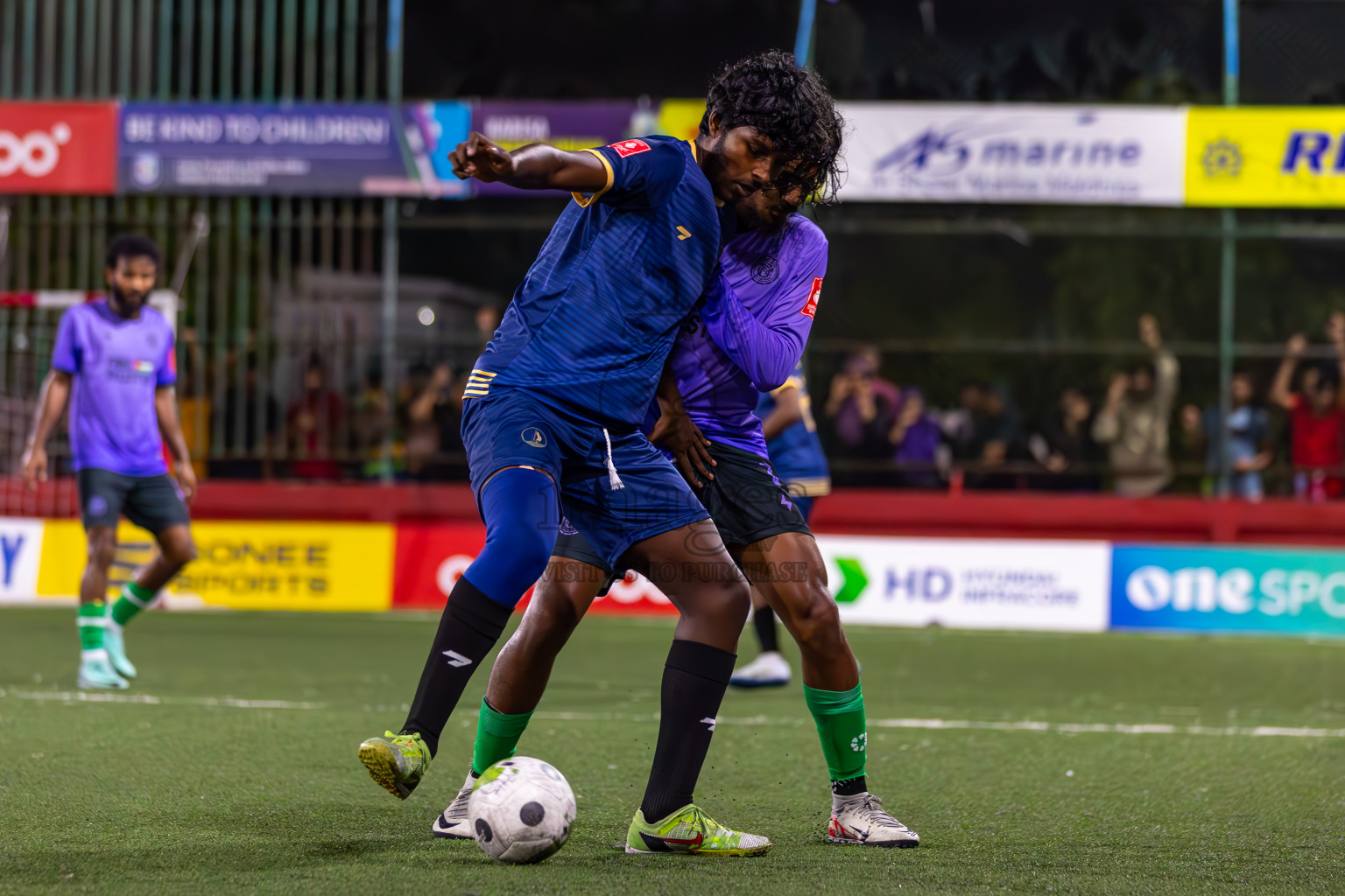 HDh Kulhudhuffushi vs HDh Neykurendhoo in Day 10 of Golden Futsal Challenge 2024 was held on Tuesday, 23rd January 2024, in Hulhumale', Maldives
Photos: Ismail Thoriq / images.mv