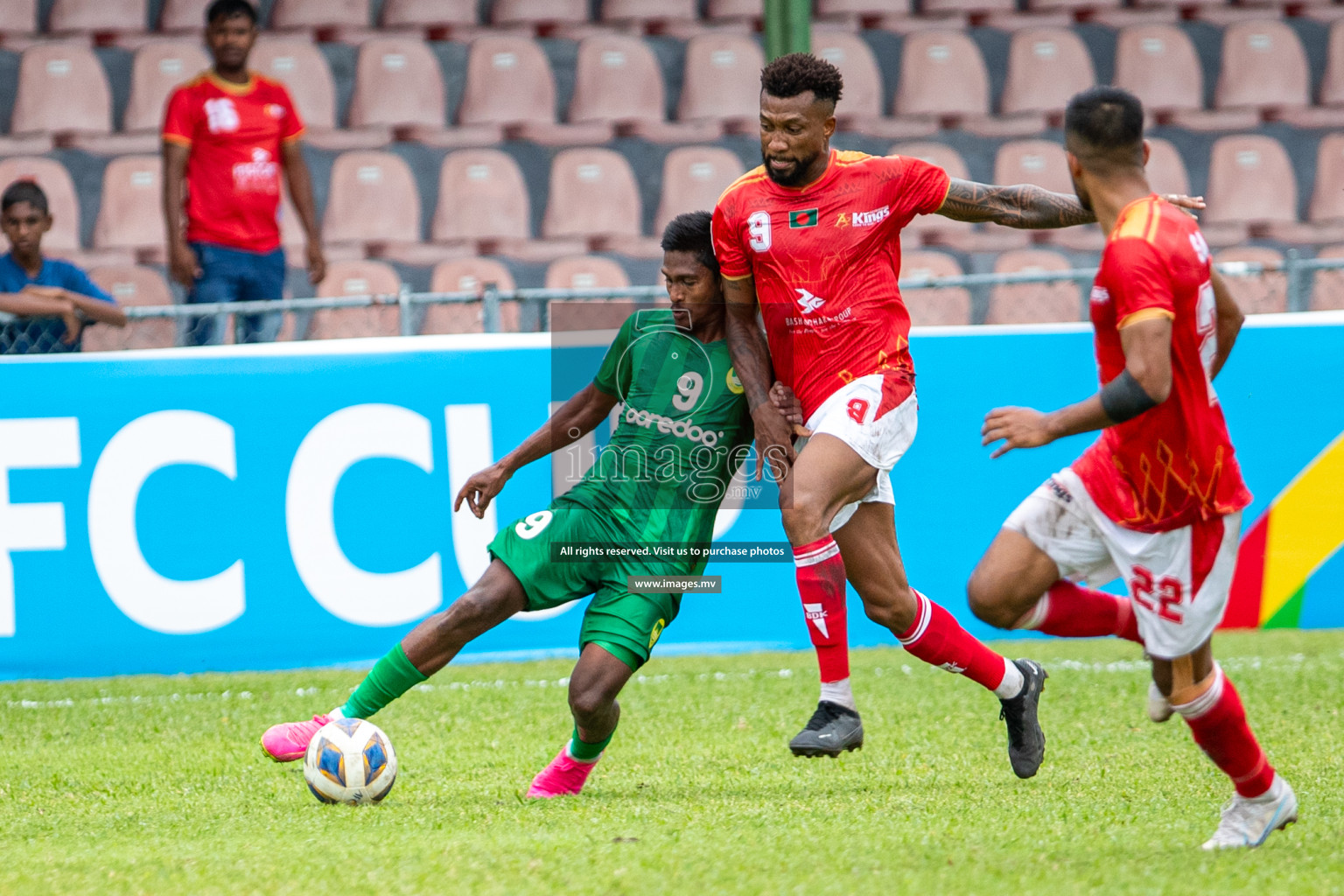 Maziya Sports & Recreation Club vs Bashundhara Kings in the group stage of AFC Cup 2023 held in the National Stadium, Male, Maldives, on Tuesday 19th September 2023. Photos: Mohamed Mahfooz Moosa