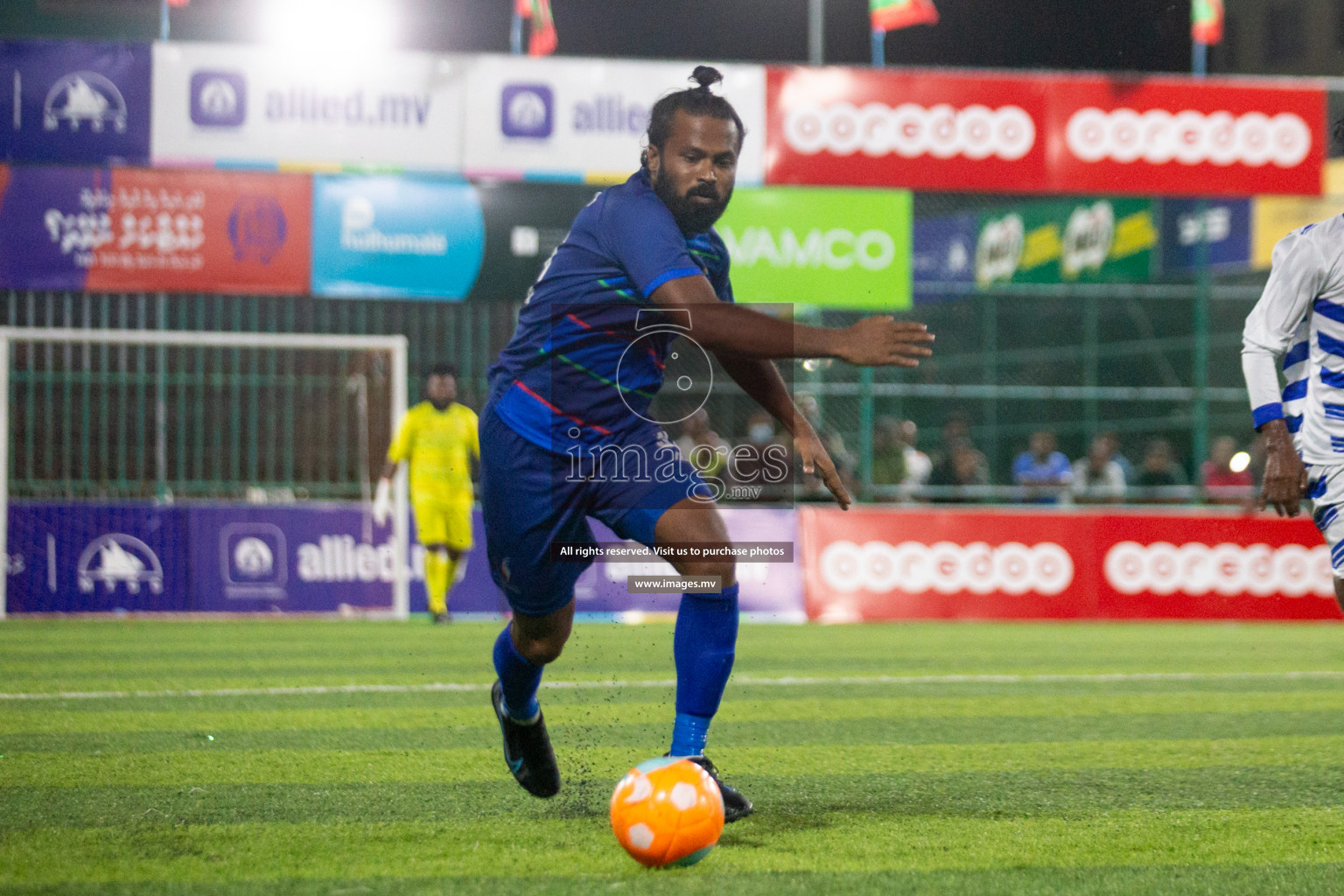 STO RC Vs Team Fenaka in the Quarter Finals of Club Maldives 2021 held in Hulhumale, Maldives on 13 December 2021. Photos: Nasam Thaufeeq