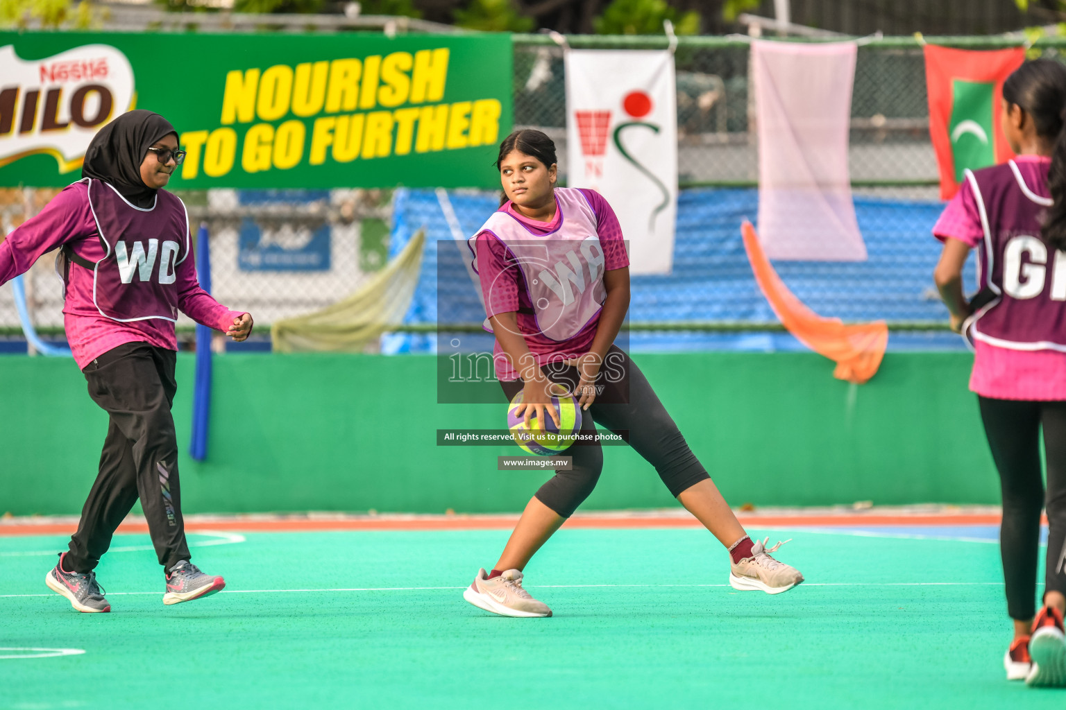 Day 10 of Junior Netball Championship 2022 held in Male', Maldives. Photos by Nausham Waheed