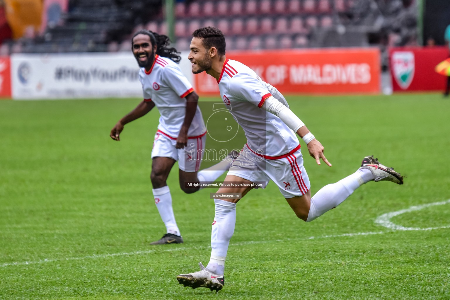 Buru Sports Club vs Club Teenage in Dhivehi Premier League Qualification 22 on 30th Aug 2022, held in National Football Stadium, Male', Maldives Photos: Nausham Waheed / Images.mv