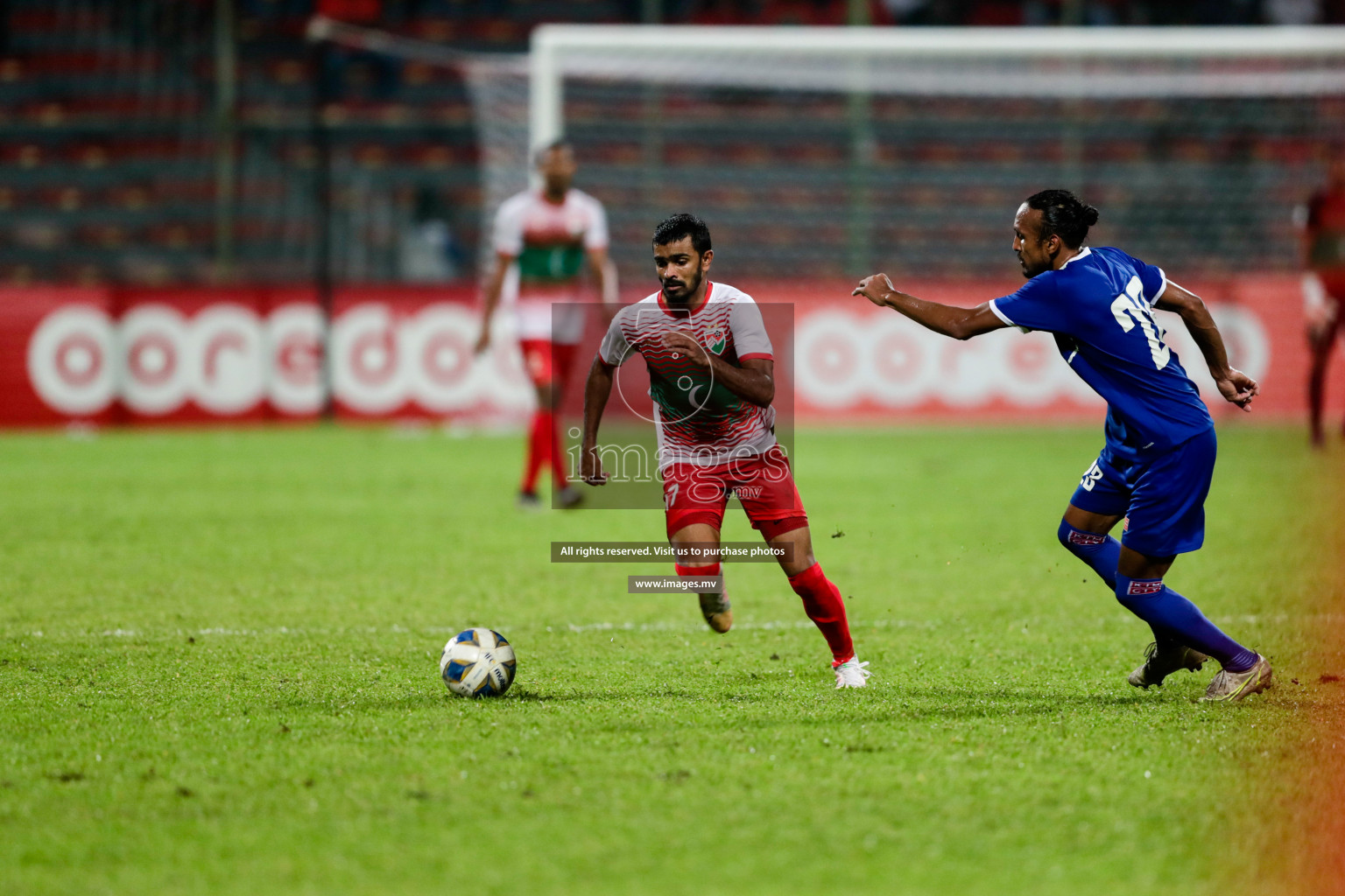 Maldives vs Nepal in SAFF Championship 2021 held on 1st October 2021 in Galolhu National Stadium, Male', Maldives