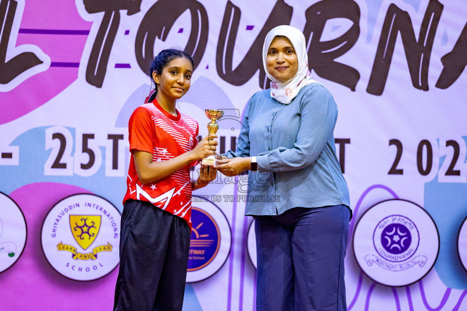 Closing Ceremony of Inter-school Netball Tournament held in Social Center at Male', Maldives on Monday, 26th August 2024. Photos: Hassan Simah / images.mv