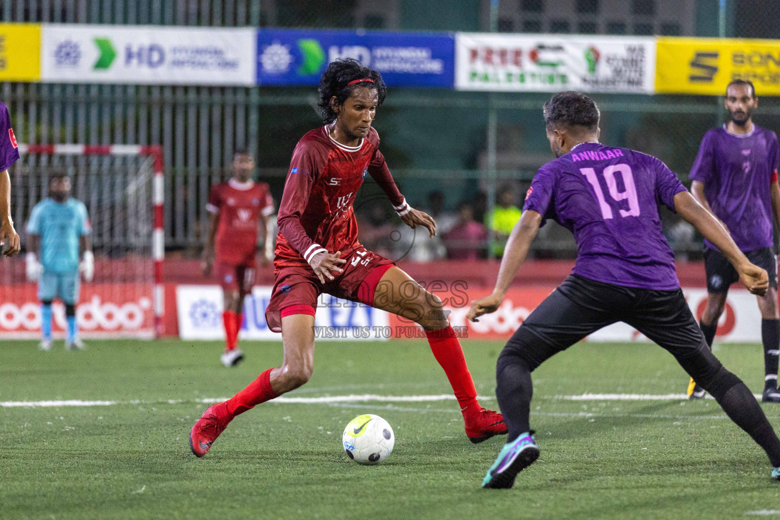 GA Dhevvadhoo vs GA Kanduhulhudhoo in Day 10 of Golden Futsal Challenge 2024 was held on Tuesday, 23rd January 2024, in Hulhumale', Maldives Photos: Nausham Waheed / images.mv