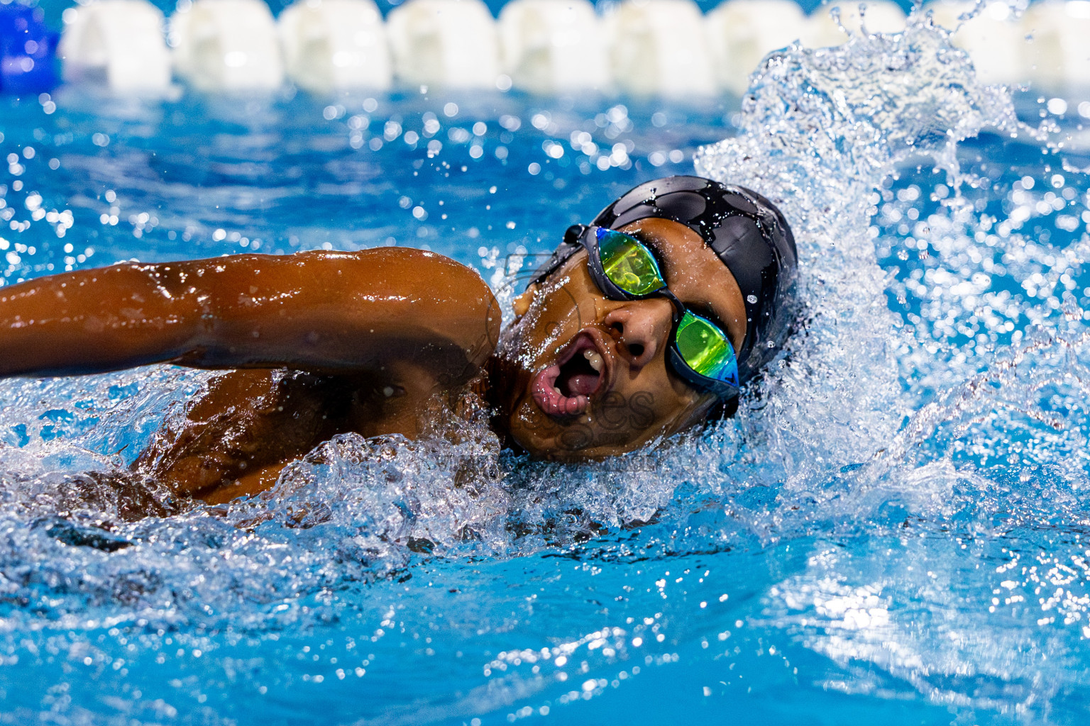 Day 2 of 20th Inter-school Swimming Competition 2024 held in Hulhumale', Maldives on Sunday, 13th October 2024. Photos: Nausham Waheed / images.mv