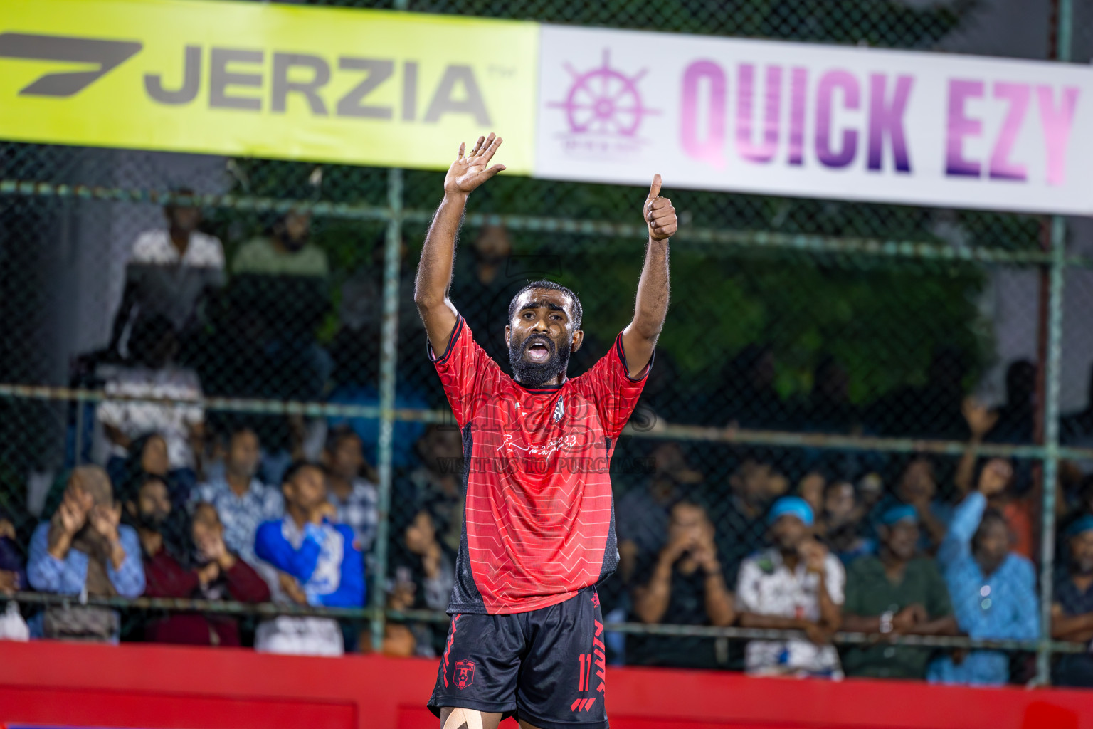 HDh Neykurendhoo vs HDh Kumundhoo in Haa Dhaalu Atoll Semi Final on Day 23 of Golden Futsal Challenge 2025 was held on Monday , 27th January 2025, in Hulhumale', Maldives.
Photos: Ismail Thoriq / images.mv