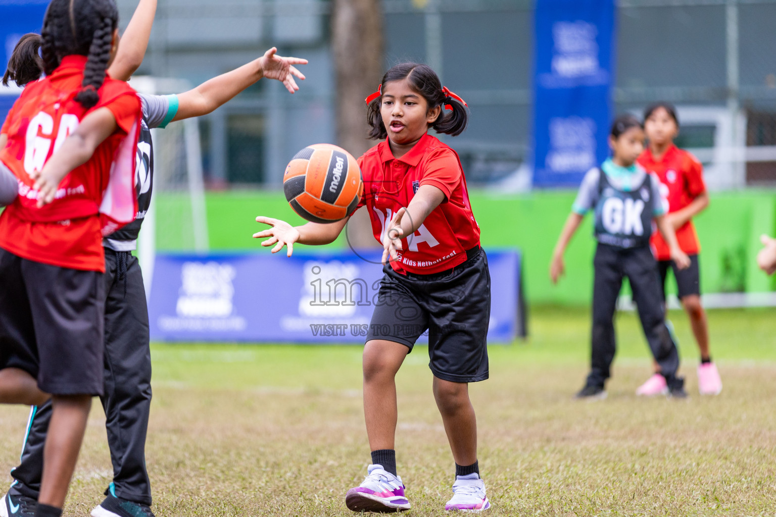 Day 3 of Nestle' Kids Netball Fiesta 2023 held in Henveyru Stadium, Male', Maldives on Saturday, 2nd December 2023. Photos by Nausham Waheed / Images.mv