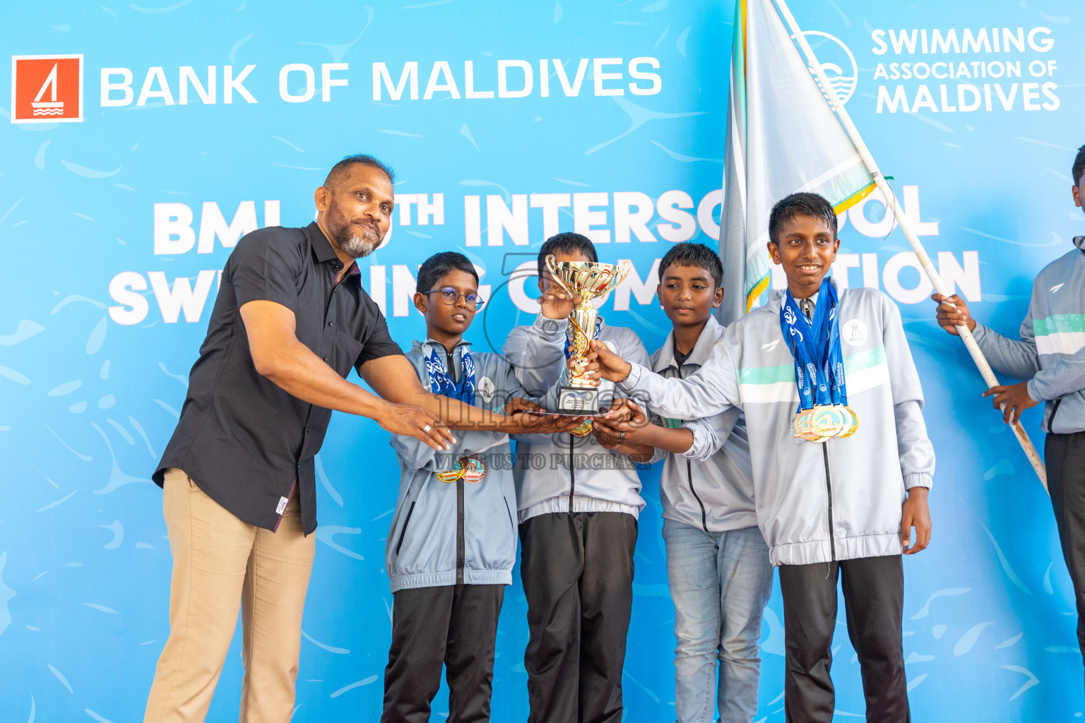 Closing ceremony of BML 20th Inter-School Swimming Competition was held in Hulhumale' Swimming Complex on Saturday, 19th October 2024. 
Photos: Ismail Thoriq