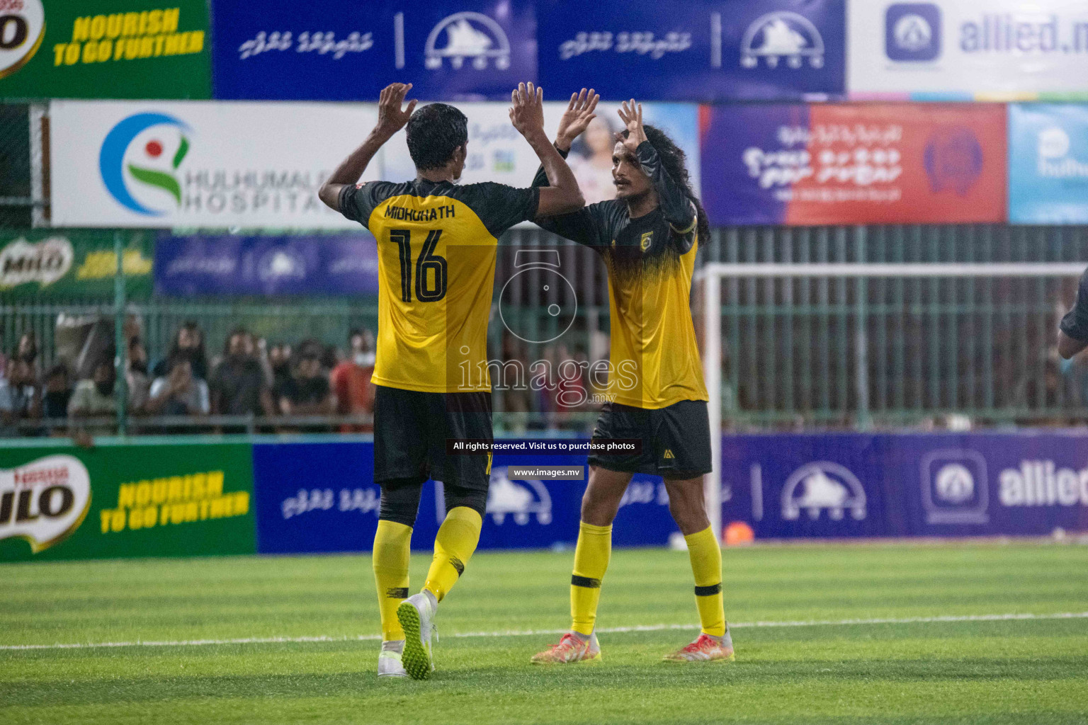 Team FSM Vs Prisons Club in the Semi Finals of Club Maldives 2021 held in Hulhumale, Maldives on 15 December 2021. Photos: Ismail Thoriq / images.mv