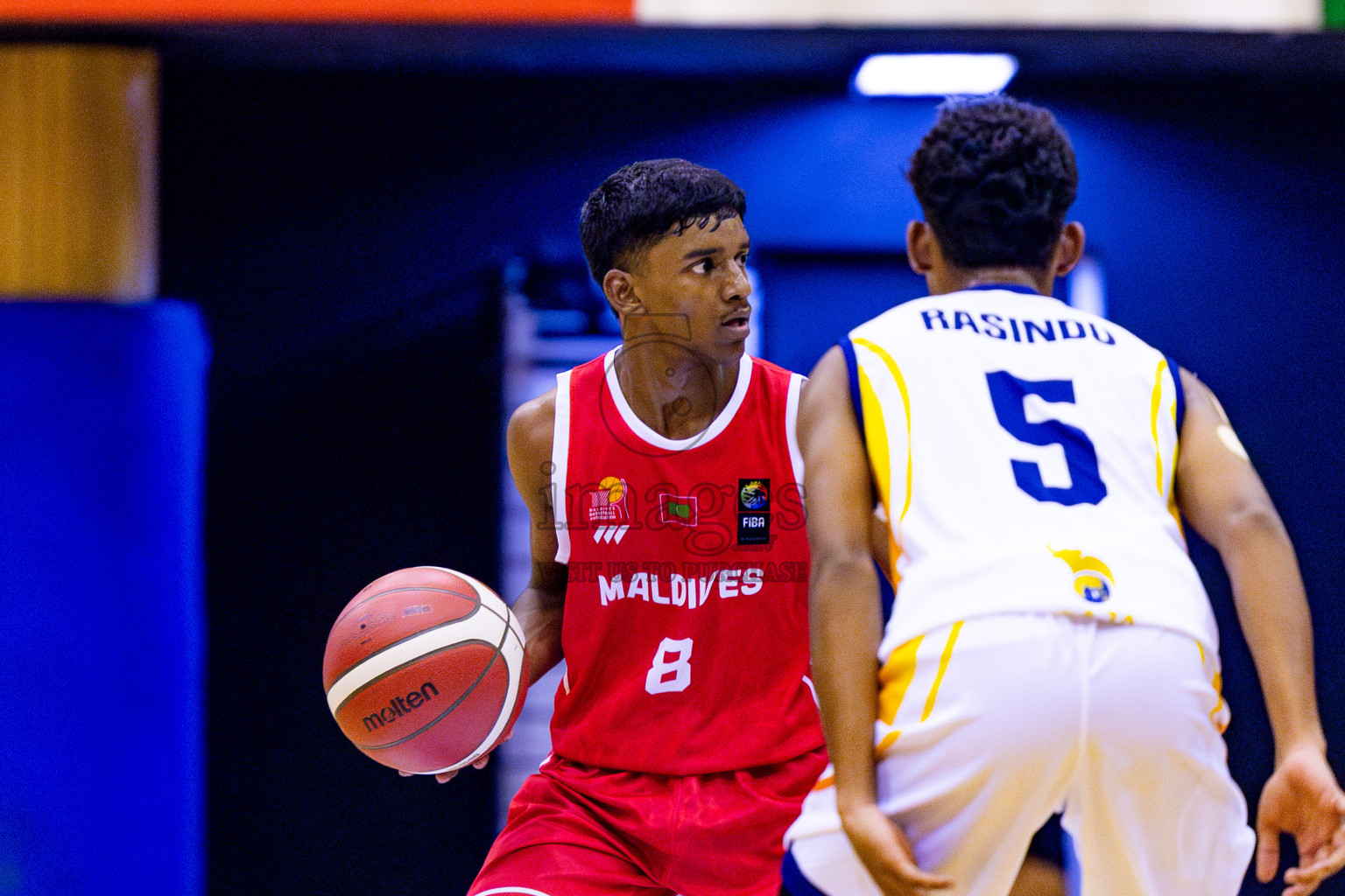 Maldives vs SriLanka in Day 1 of Under 16 Asian Cup SABA Qualifiers 2025 was held in Social Center, Male', Maldives on 12th June 2025. Photos: Nausham Waheed / images.mv