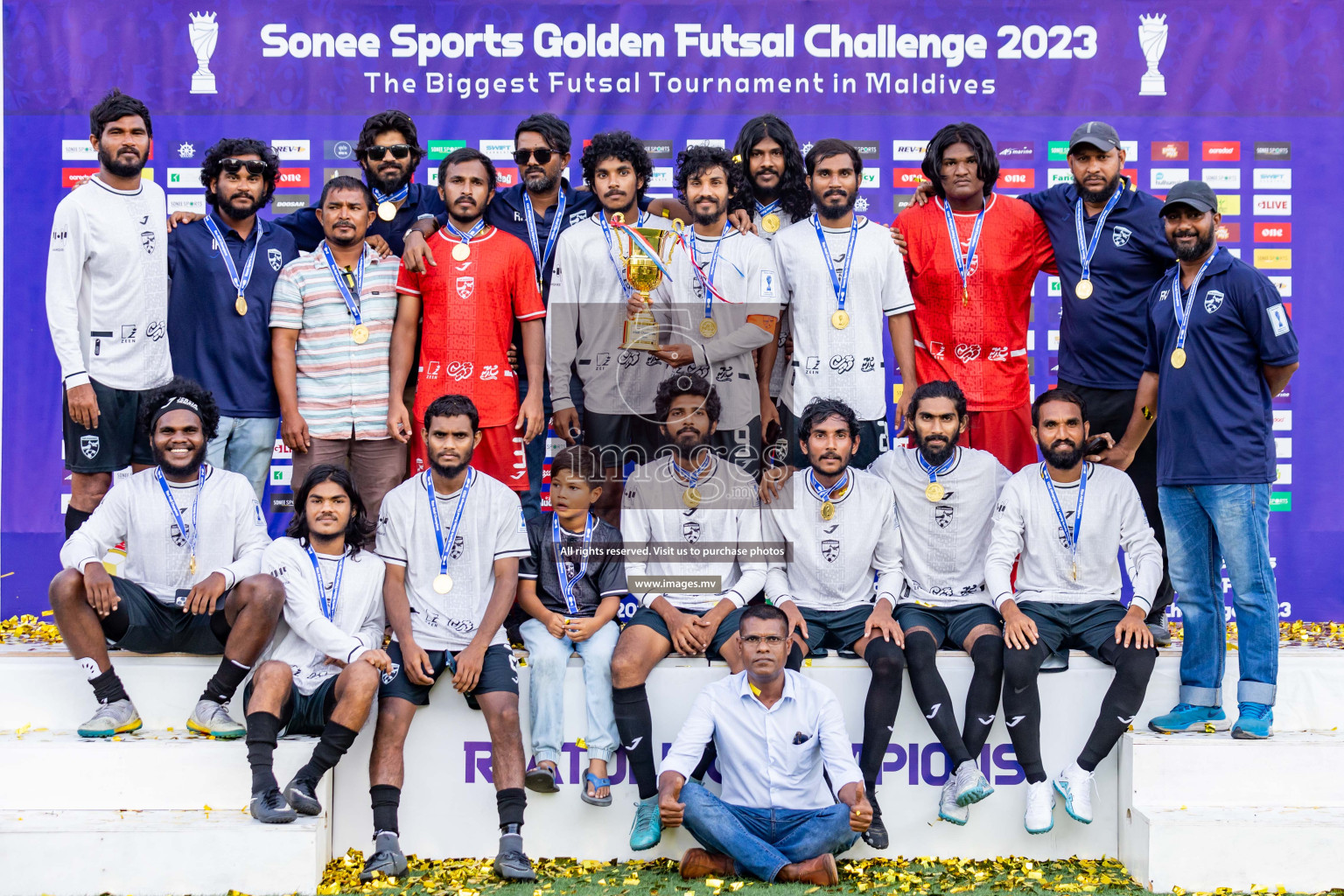 Matchday 21 of Golden Futsal Challenge 2023 on 25 February 2023 in Hulhumale, Male, Maldives