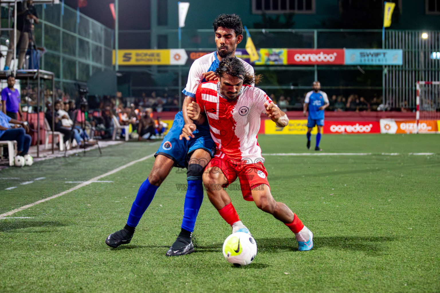 M. Mulak vs M. Naalaafushi in Meemu Atoll Final on Day 30 of Golden Futsal Challenge 2024, held on Tuesday , 14th February 2024 in Hulhumale', Maldives 
Photos: Hassan Simah / images.mv