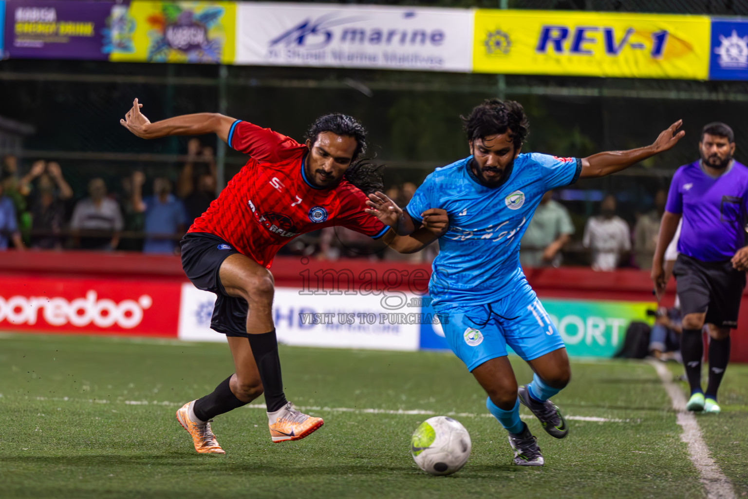 GA Villingili vs GA Kolamaafushi in Day 10 of Golden Futsal Challenge 2024 was held on Tuesday, 23rd January 2024, in Hulhumale', Maldives
Photos: Ismail Thoriq / images.mv