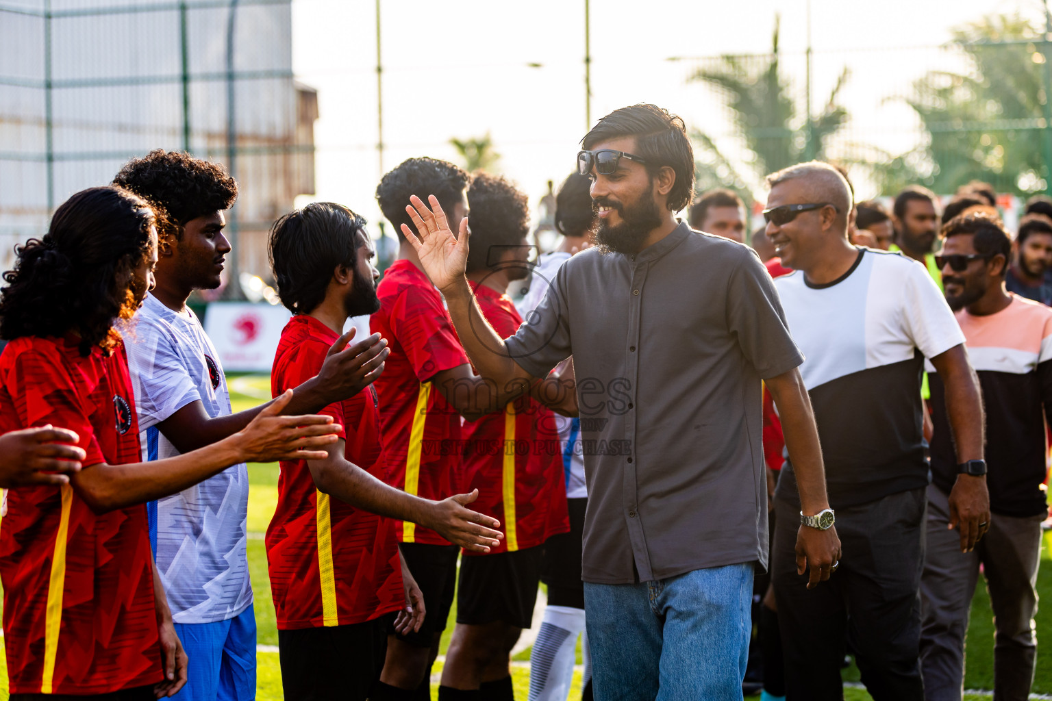 The One vs Banafsaa Kanmathi in Day 4 of BG Futsal Challenge 2024 was held on Friday, 15th March 2024, in Male', Maldives Photos: Nausham Waheed / images.mv