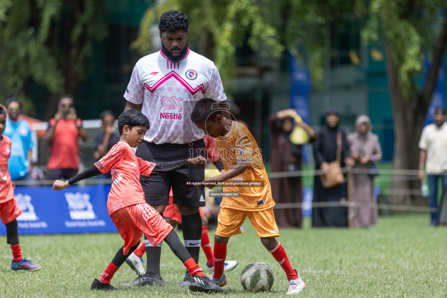 Day 1 of Nestle kids football fiesta, held in Henveyru Football Stadium, Male', Maldives on Wednesday, 11th October 2023 Photos: Shut Abdul Sattar/ Images.mv