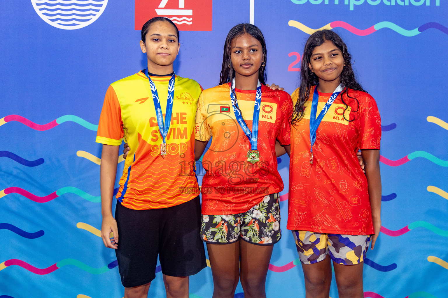 Day 5 of National Swimming Competition 2024 held in Hulhumale', Maldives on Tuesday, 17th December 2024. Photos: Hassan Simah / images.mv