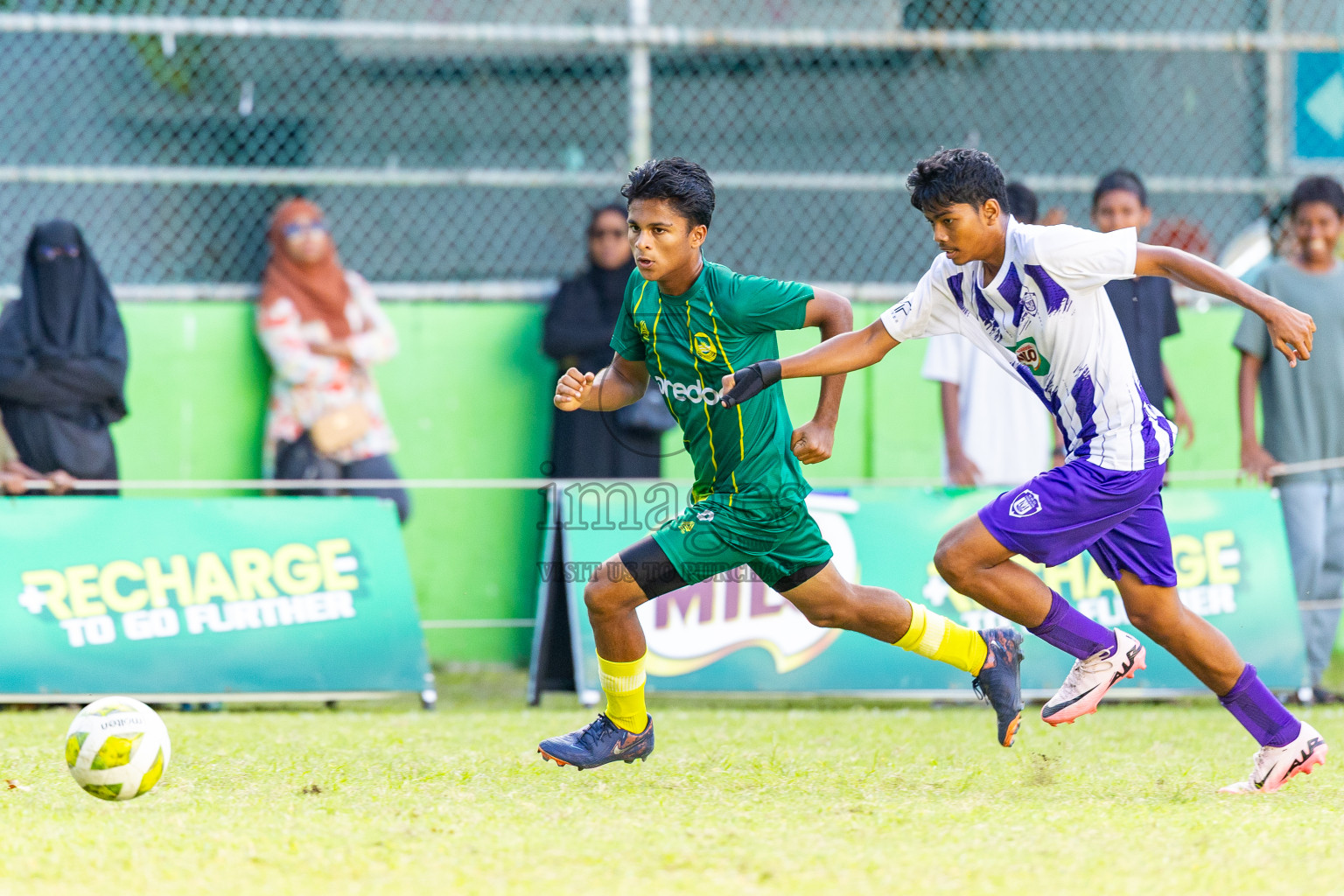 Day 5 of MILO Academy Championship 2025 (U14) was held on Monday, 3rd November 2025 at Henveiru Football Grounds, Male', Maldives . 

Photos: Mohamed Mahfooz Moosa / images.mv