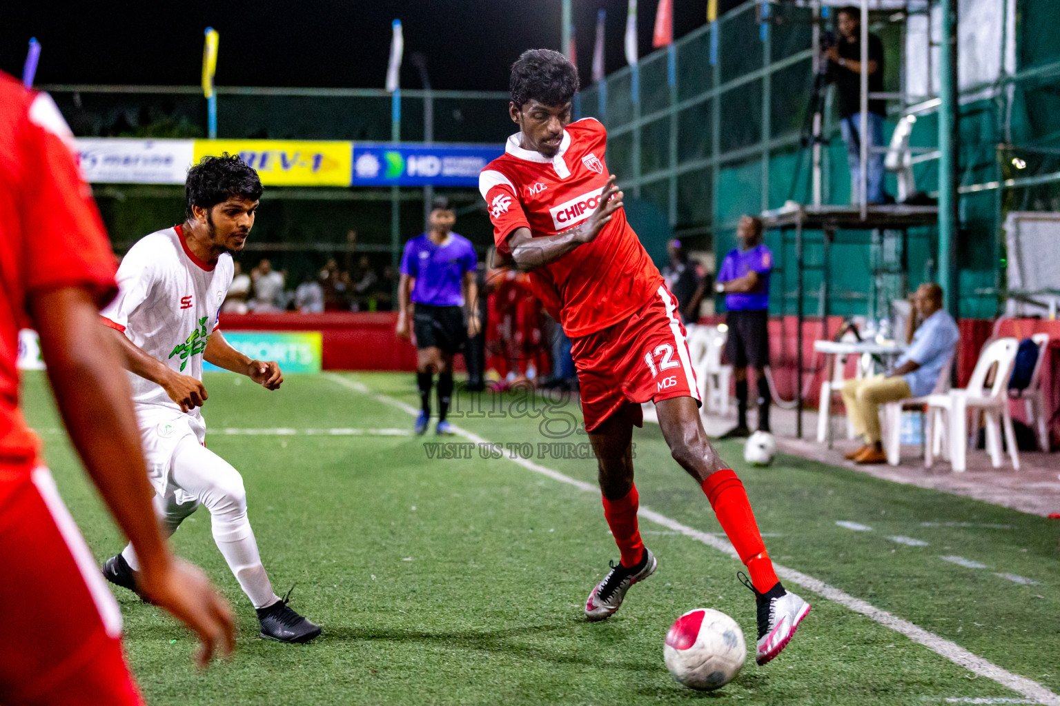 Th. Vilufushi  VS  Th. Gaadhiffushi in Day 20 of Golden Futsal Challenge 2024 was held on Saturday , 3rd February 2024 in Hulhumale', Maldives Photos: Nausham Waheed / images.mv