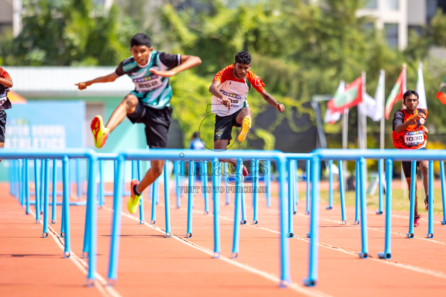 Day 4 of MWSC Interschool Athletics Championships 2024 held in Hulhumale Running Track, Hulhumale, Maldives on Tuesday, 12th November 2024. Photos by: Raaif Yoosuf / Images.mv