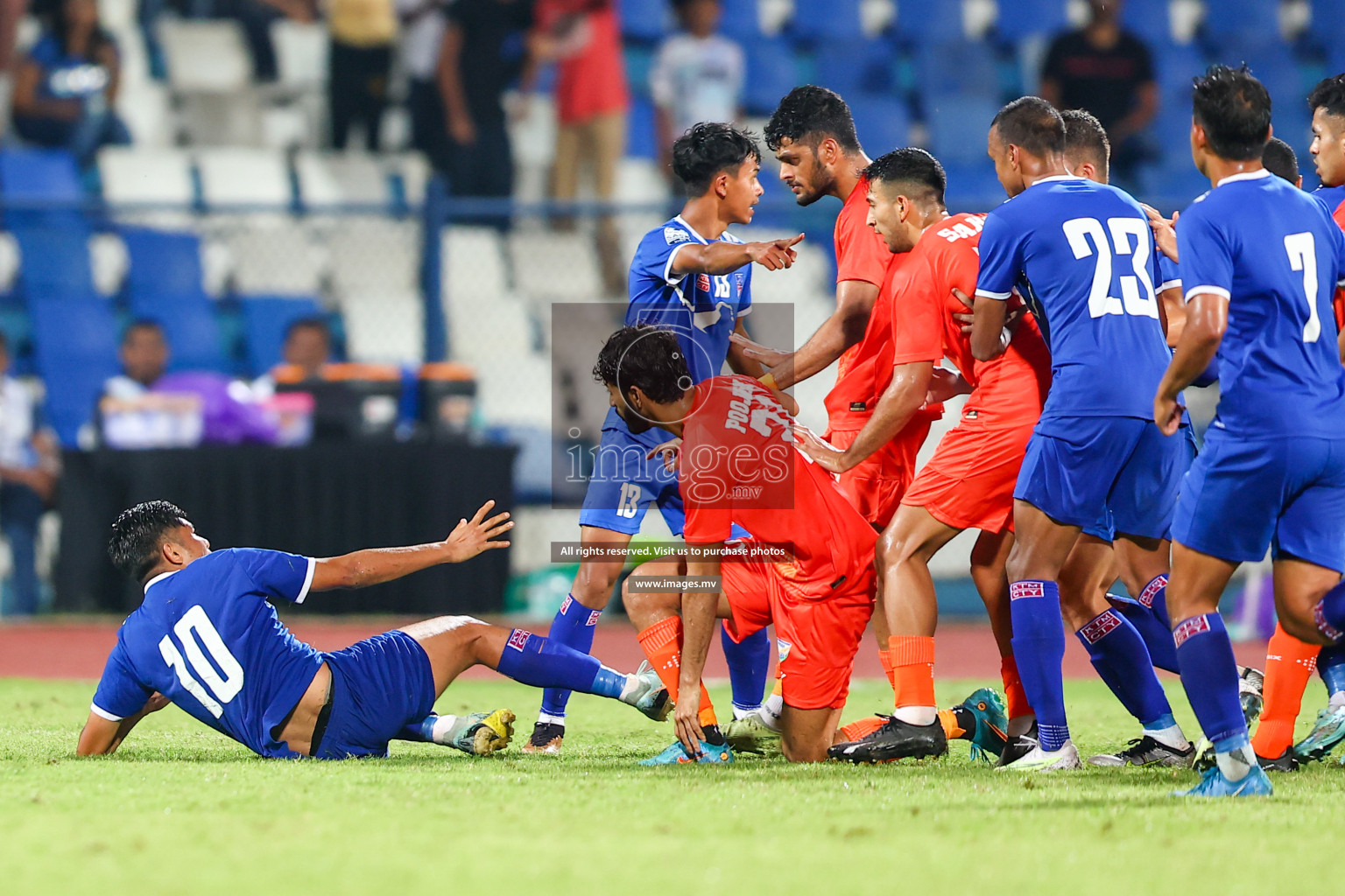 Nepal vs India in SAFF Championship 2023 held in Sree Kanteerava Stadium, Bengaluru, India, on Saturday, 24th June 2023. Photos: Nausham Waheed, Hassan Simah / images.mv