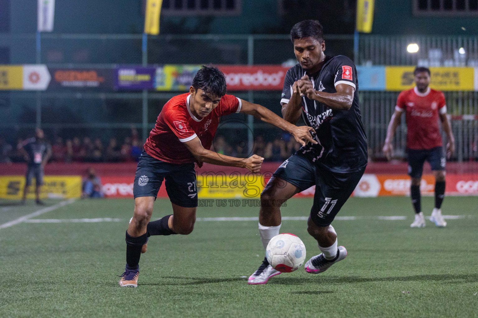 HDh Nolhivaran vs HDh Nolhivaranfaru in Day 18 of Golden Futsal Challenge 2024 was held on Thursday, 1st February 2024, in Hulhumale', Maldives Photos: Nausham Waheed, / images.mv