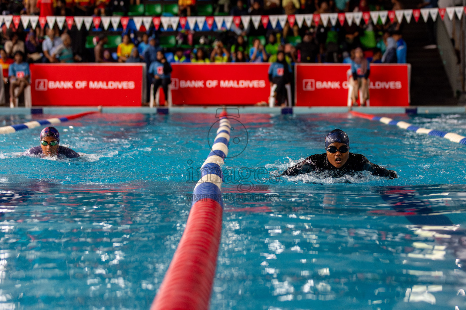 Day 3 of National Swimming Competition 2024 held in Hulhumale', Maldives on Sunday, 15th December 2024. 
Photos: Hassan Simah / images.mv