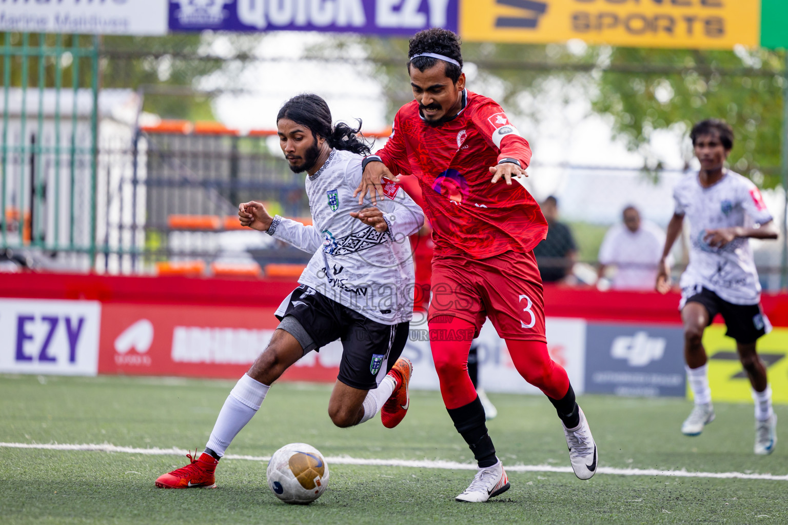 GDh Madaveli vs GDh Faresmaathodaa in Day 12 of Golden Futsal Challenge 2025 was held on Thursday, 16th January 2025, in Hulhumale', Maldives Photos: Nausham Waheed  / images.mv