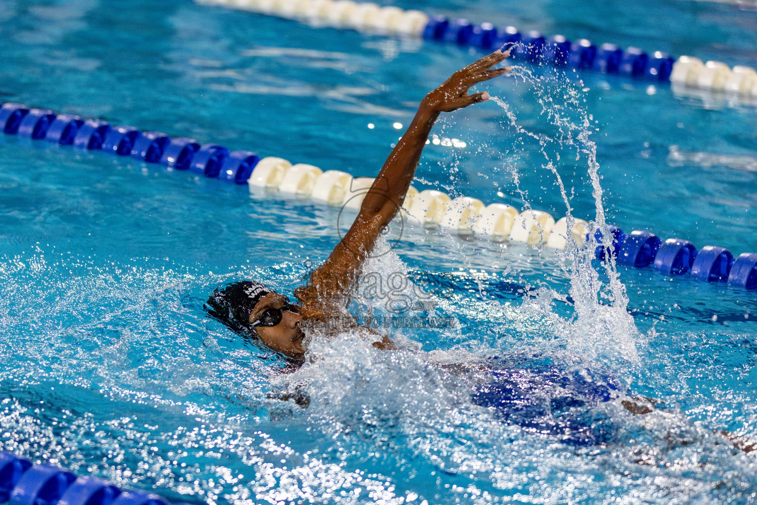 Day 2 of National Swimming Competition 2024 held in Hulhumale', Maldives on Saturday, 14th December 2024. Photos: Hassan Simah / images.mv