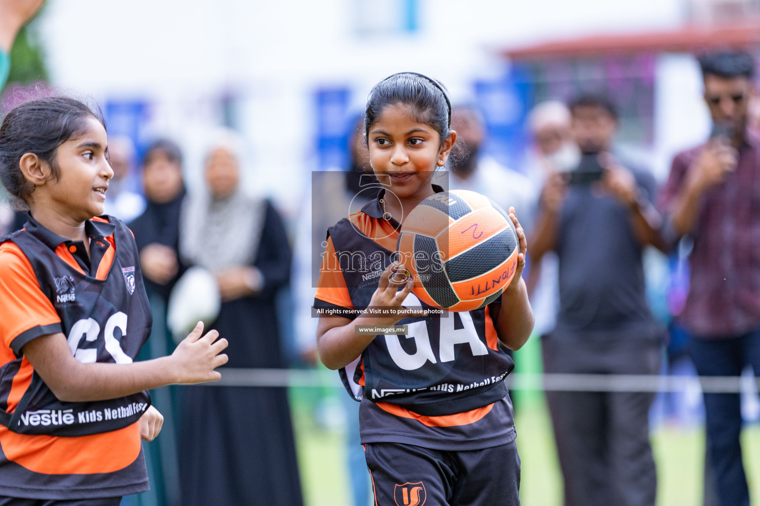 Day 1 of Nestle' Kids Netball Fiesta 2023 held in Henveyru Stadium, Male', Maldives on Thursday, 30th November 2023. Photos by Nausham Waheed / Images.mv