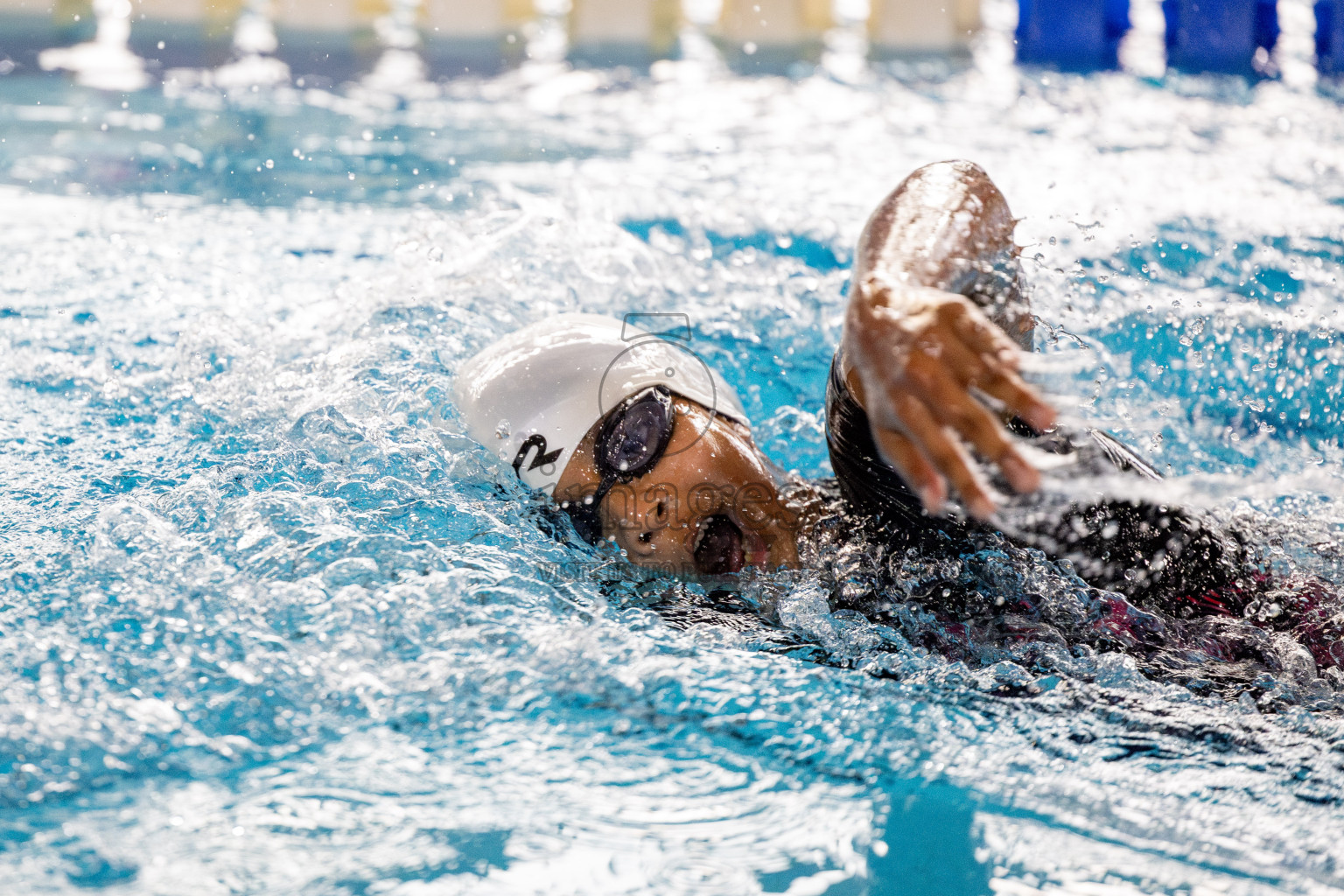 Day 4 of National Swimming Competition 2024 held in Hulhumale', Maldives on Monday, 16th December 2024. 
Photos: Hassan Simah / images.mv