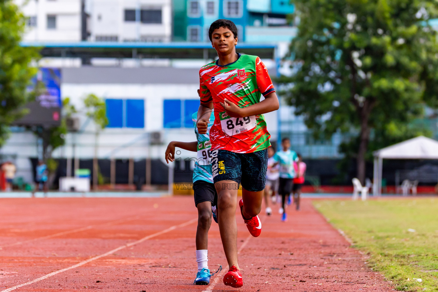 Day 5 of Inter-school Athletics Championship 2025 held in Ekuveni Synthetic Track, Male', Maldives on Saturday, 11th October 2025. Photos by: Nausham Waheed / Images.mv